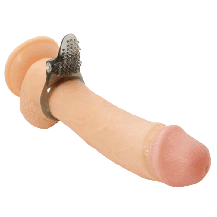 Image of the cock ring on a dildo (not included).