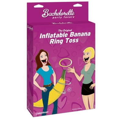 Image displays bachelorette banana ring toss game in manufacturers packaging.