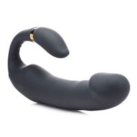 Image displays Inmi Pleasure Pose Come Hither Silicone Vibe pictured laying  on its back.