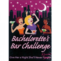Image displays Bachelorettes Bar Challenges in manufacturers packaging. 