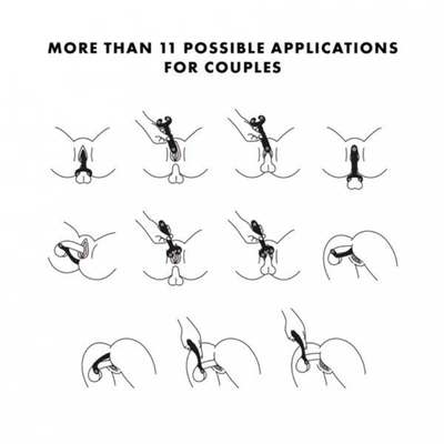 Image displays some possible ways to use this product with a partner. This product can also be used for vagina owning solo masturbation and penis owning solo masturbation,.