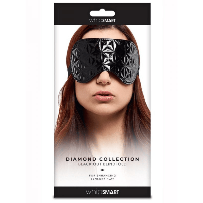 Image displays WhipSmart Black Out Blindfold in packaging. 