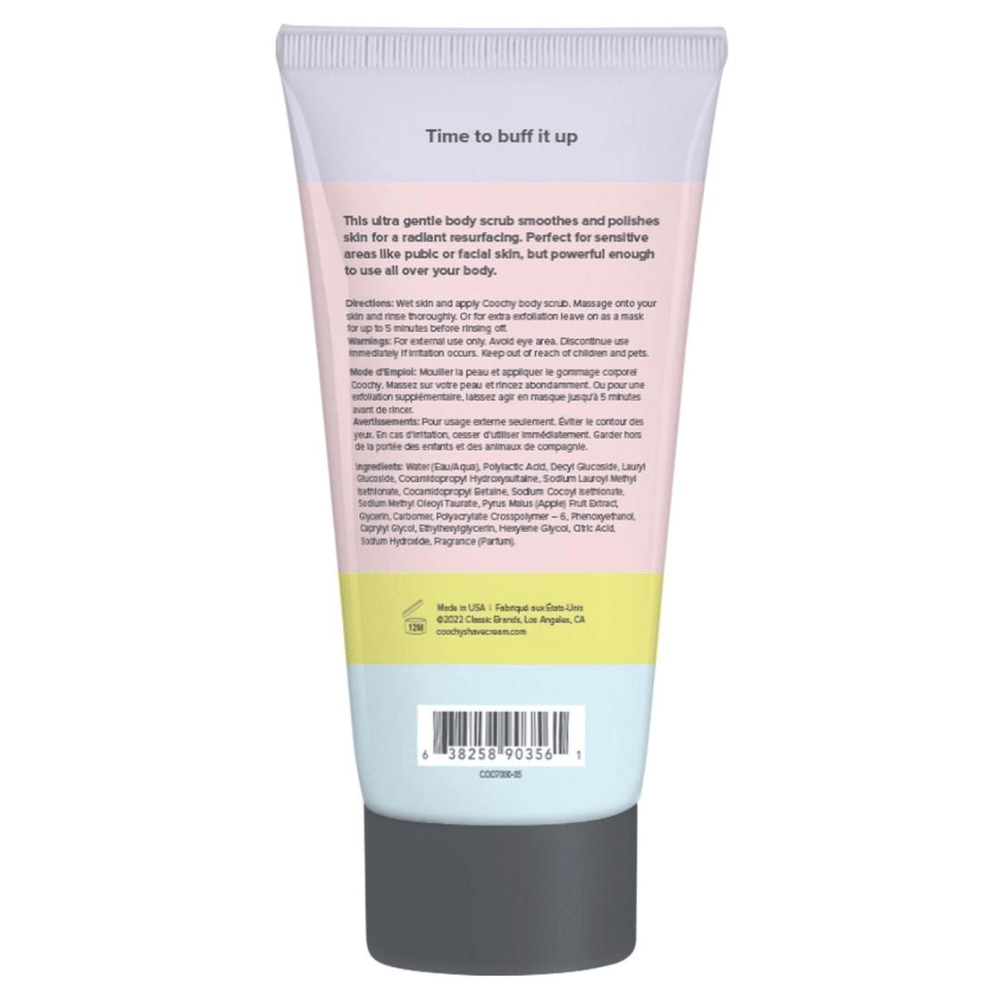 Image displays back side of Gogo Coco Body Scrub.