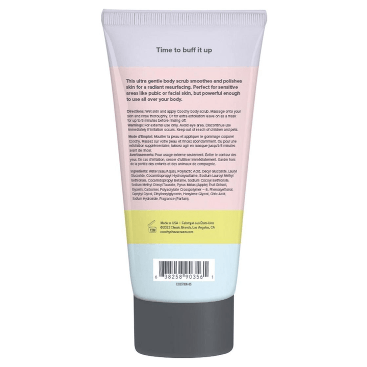 Image displays back side of Gogo Coco Body Scrub.