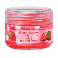 Image of the strawberry flavored clit sensitizer.