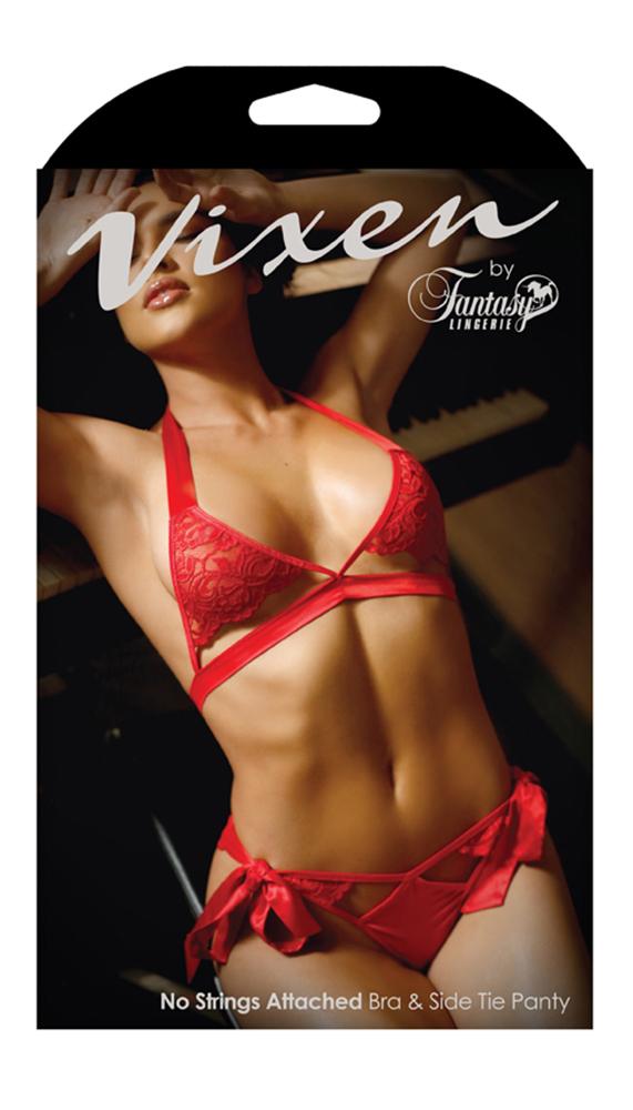 No Strings Attached Bra & Side Tie Panty - Lingerie