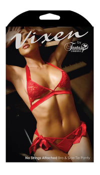 No Strings Attached Bra & Side Tie Panty - Lingerie