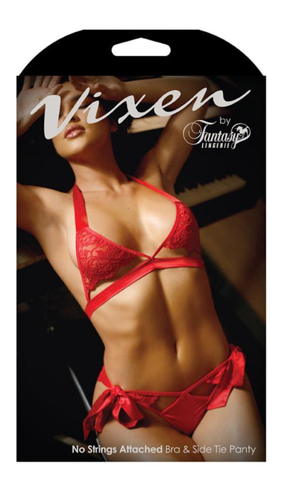 No Strings Attached Bra & Side Tie Panty - Lingerie