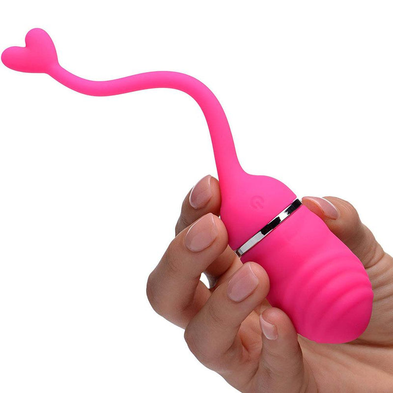 Luv-Pop Rechargeable Remote Control Egg Vibrator Held In Hand