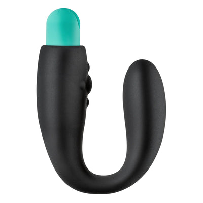 Image of the Rocker Rechargeable Vibrating Prostate Stimulator. This rocker base prostate massager has a removable bullet and flexible U shape for P-spot stimulation.