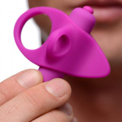 Added Finger Strap On Back Of Stimulator For A Secure Grip! - Male Sex Toys