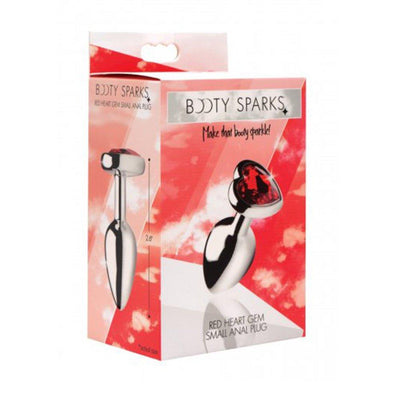 Booty Sparks Red Heart Anal Plug  - 