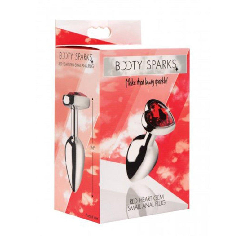 Booty Sparks Red Heart Anal Plug  - 