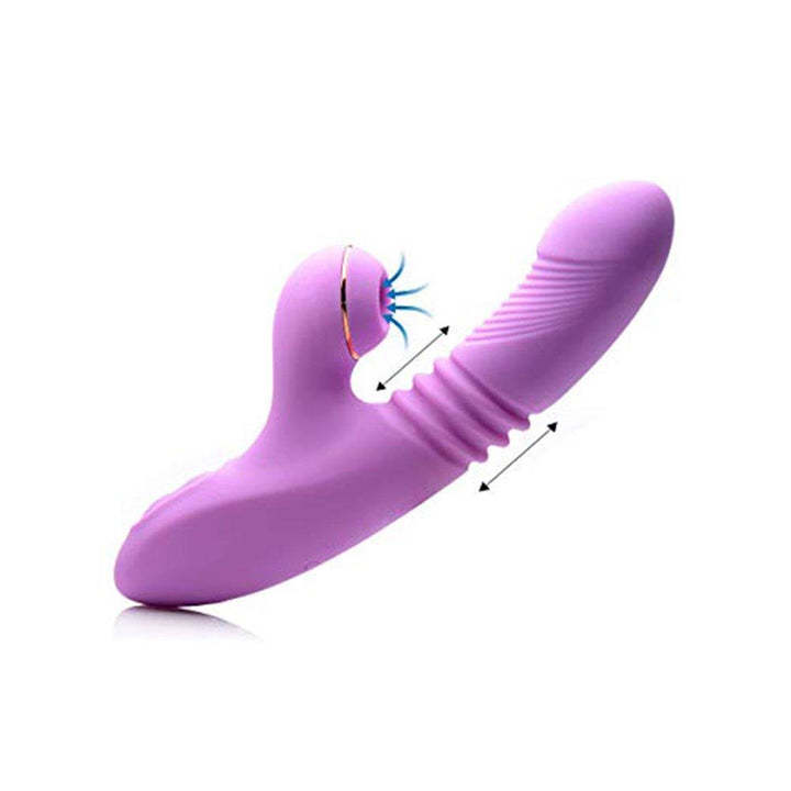 Rechargeable Thrusting Suction Rabbit - Vibrators