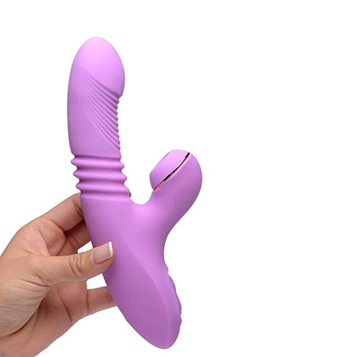Rechargeable Thrusting Suction Rabbit - Vibrators