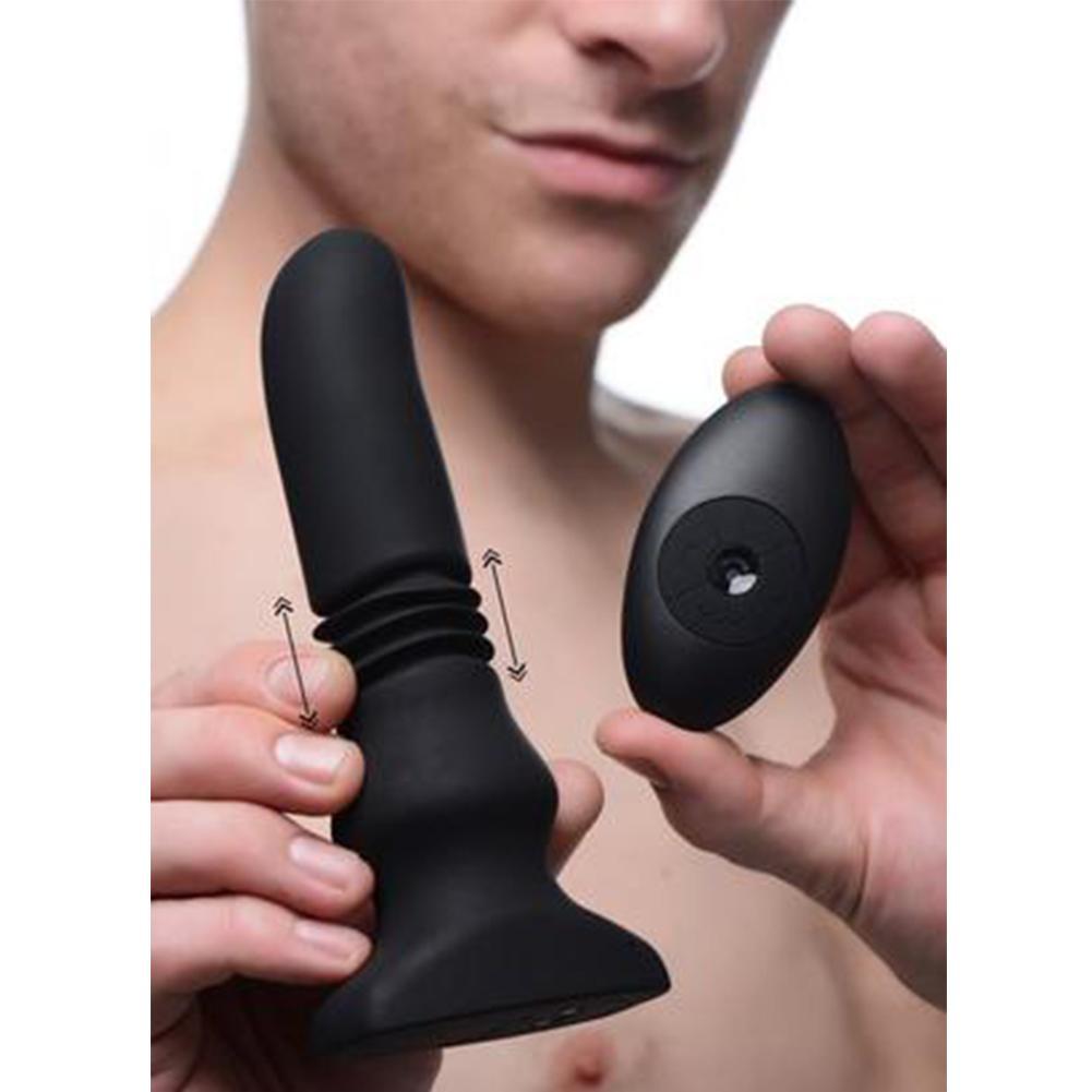 Silicone Thrusting Prostate Massager with Remote  - Anal Toys