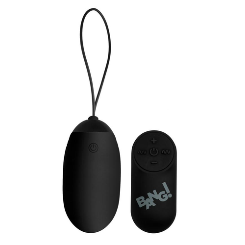 Silicone vibrating bullet with remote control shown in matte black
