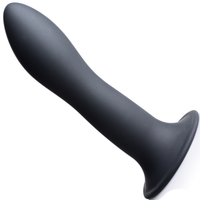 Image of the black Squeeze-It Bendable Silicone Suction Cup Dildo
