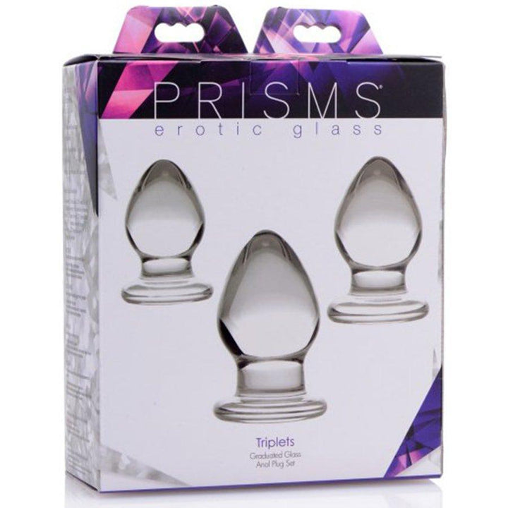 Graduated Glass Anal Plug Set - Anal Toys