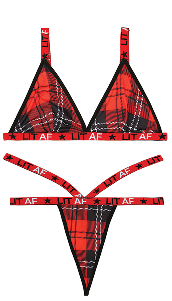 Lit AF Bralette & Thong Set - Lingerie