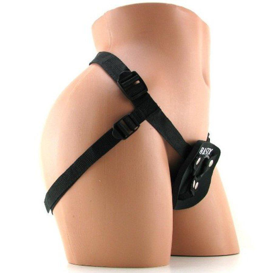 Basix Universal Harness - Side View - Dildos