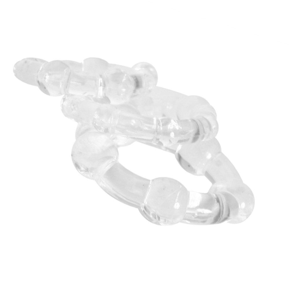 Stay Hard Beaded Cock Ring Set - Male Sex Toys