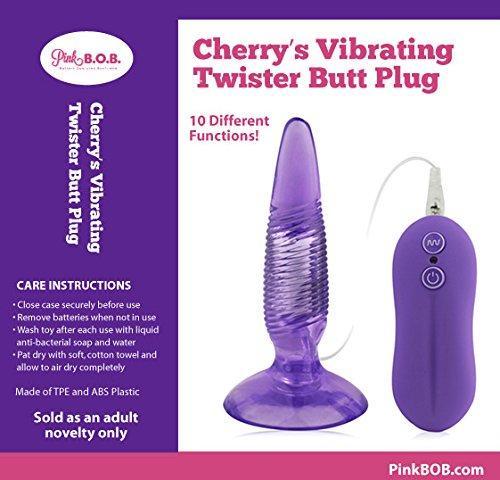 Cherry's Vibrating Twister Butt Plug - Anal Toys