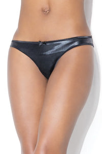 Front of Wet Look Crotchless Panty - Lingerie