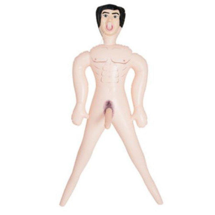 Full size male sex doll with dildo and vibrating tongue