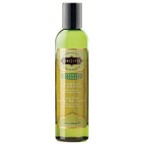 Kama Sutra Naturals Massage Oil Coconut Pineapple 8 Ounces - Lubes