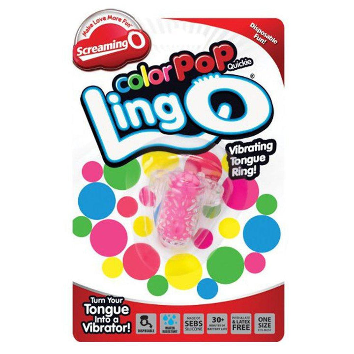 The Color Pop Ling-O Vibrating Tongue Ring from Screaming O! - Vibrators