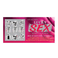 Adult sex game scratch tickets