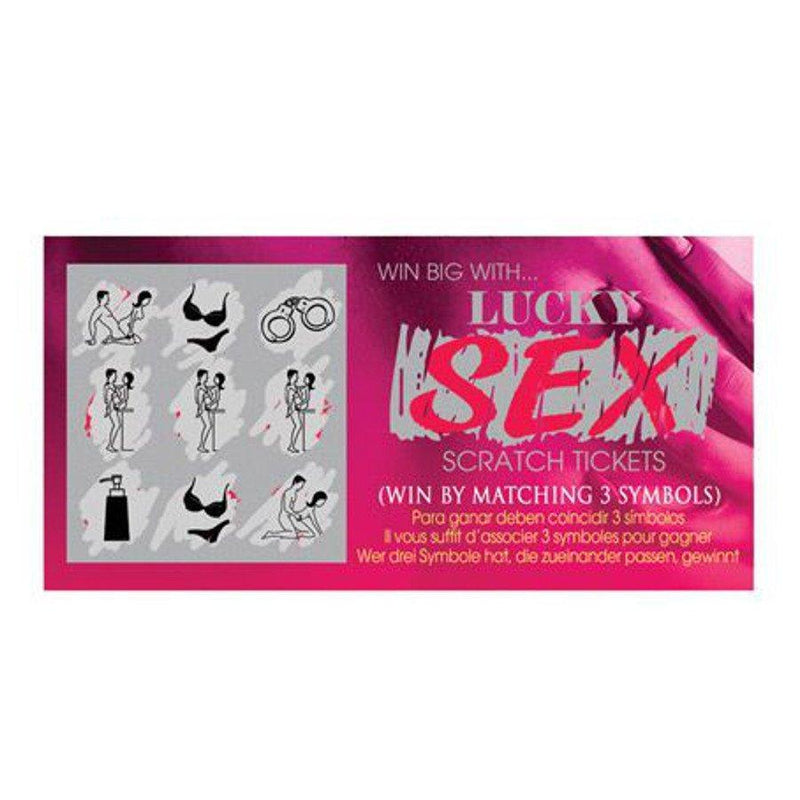 Adult sex game scratch tickets