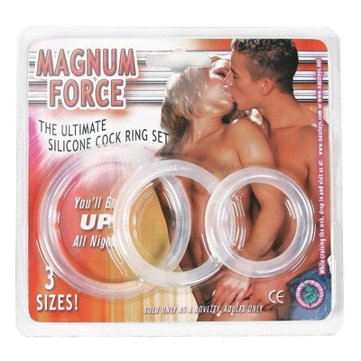 Magnum Force Erection Ring Set - Male Sex Toys