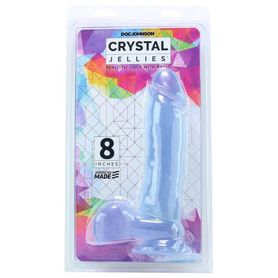 Crystal Jellies Realistic Ballsy Cock - Suction Cup Dildo! - Dildos