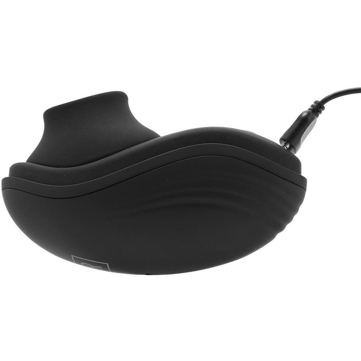 Rim Job Toy Shown With Rechargeable Cord Plugged In