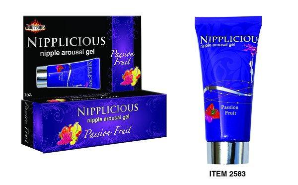 Nipple arousal gel in passion fruit flavor