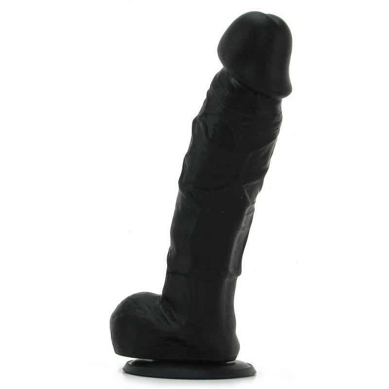 Colours Realistic 5 Inch Black Silicone Dong - Dildos