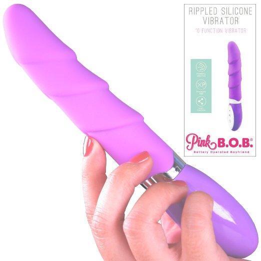 Rippled Silicone Vibrator - Vibrators