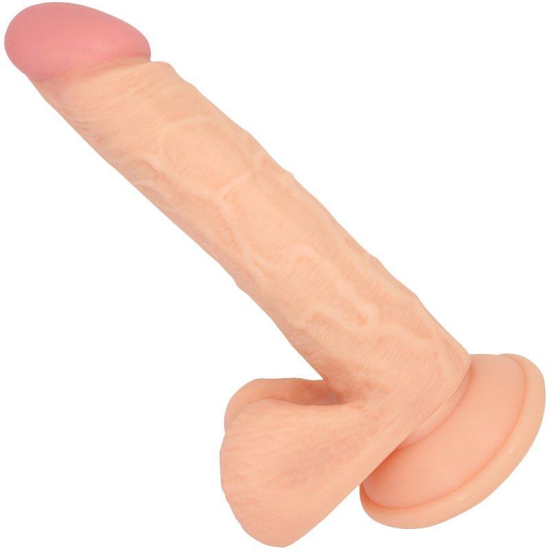 Realistic 8.5 Inch Vibrating Suction Cup Dildo - Dildos