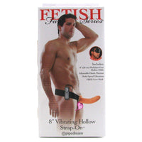 8 Inch Vibrating Hollow Strap-On - Male Sex Toys