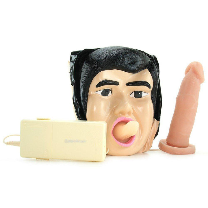Sex doll with realistic dildo and vibrator