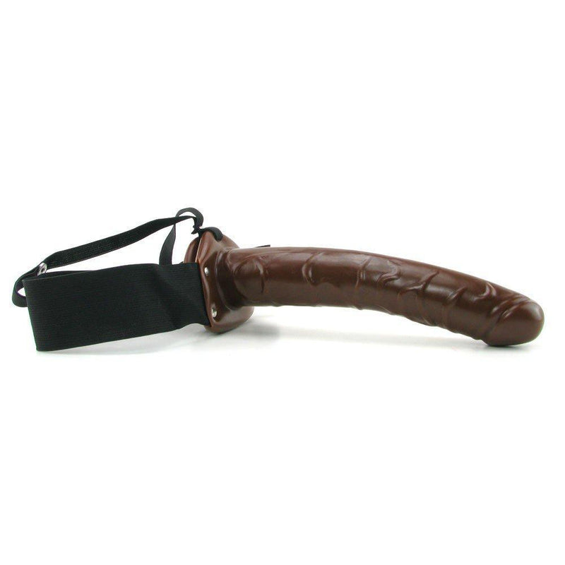 Large hollow strap on dildo and sex harness to go with it