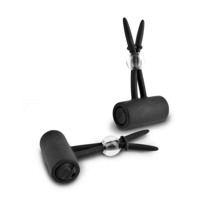 Vibrating Silicone Nipple Lassos - Bondage