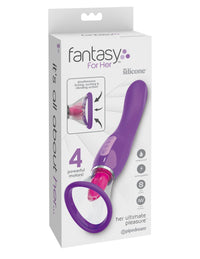 Fantasy For Her Ultimate Pleasure Dual-Ended Tongue Vibrator - Vibrators
