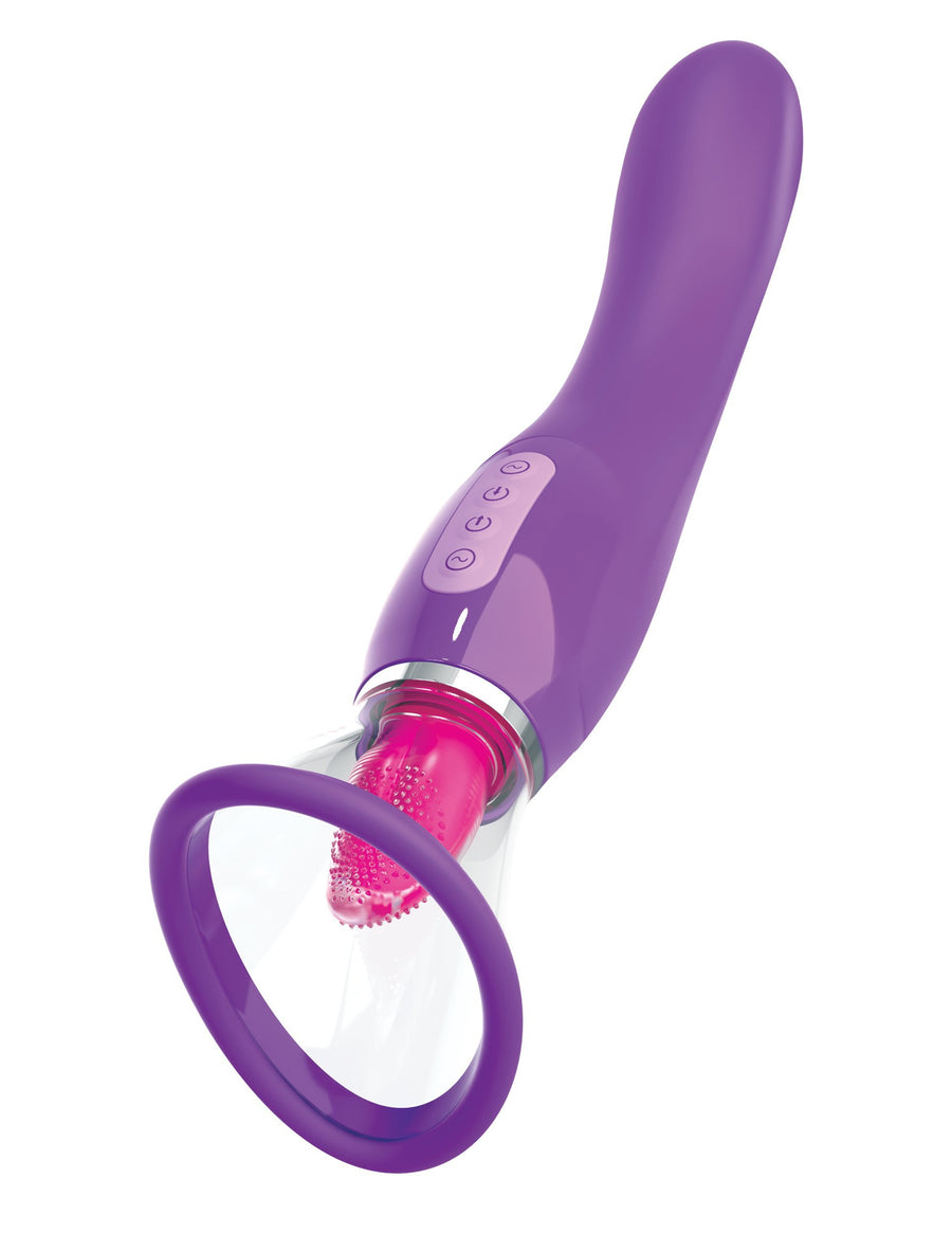 Fantasy For Her Ultimate Pleasure Dual-Ended Tongue Vibrator - Vibrators