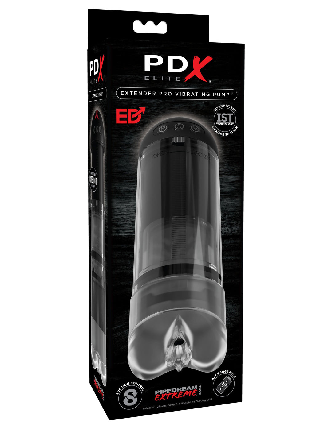 Penis Enlarging Extender Pump with Sucking and Vibrating Pussy! - Male Sex Toys