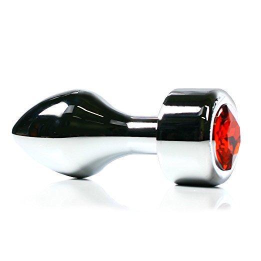 Red Diamond Metal Plug - Anal Toys