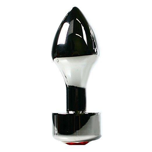 Red Diamond Metal Plug - Anal Toys