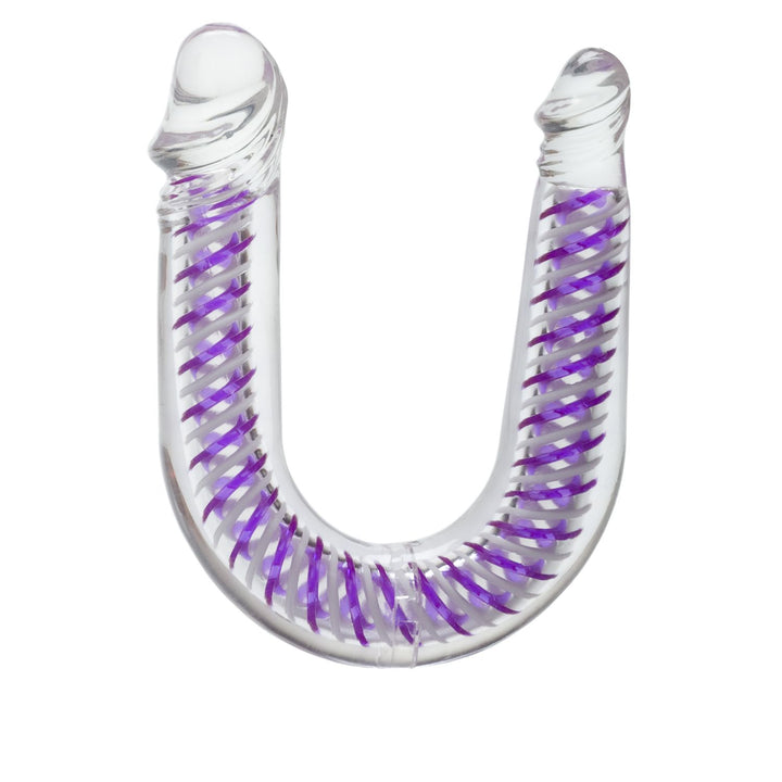 Image of the double dong. This dong is perfect for anyone who wants dual stimulation! This jelly soft dildo is comfortable to use and is truly one of a kind!